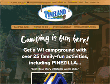 Tablet Screenshot of pinelandcamping.com